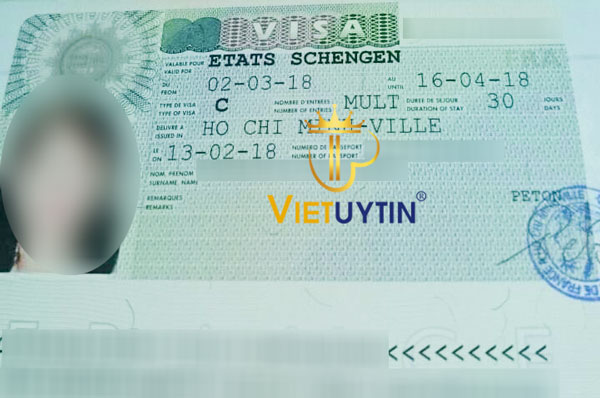 Visa Schengen 30 ngày của khách hàng Việt Uy Tín