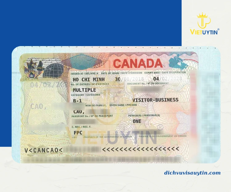 Kết quả visa công tác Canada