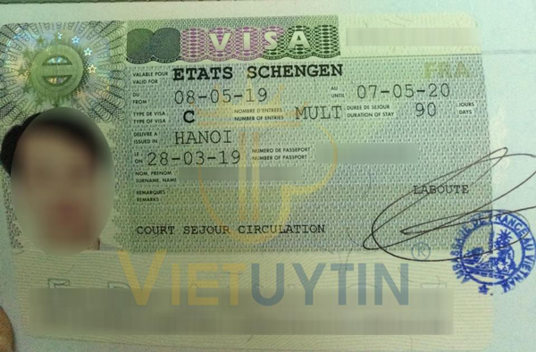 Visa du lịch Pháp của anh Bảo