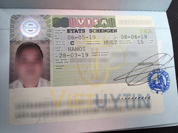 Visa du lịch Pháp của anh Luân