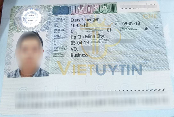 Visa công tác Thụy Sĩ của anh An