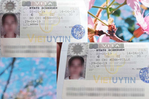 Visa công tác Pháp của chị Hương và chị Nguyệt
