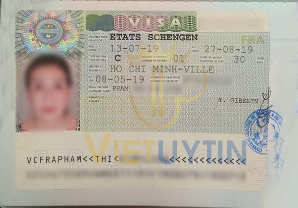 Visa du lịch Pháp của chị Kim Linh