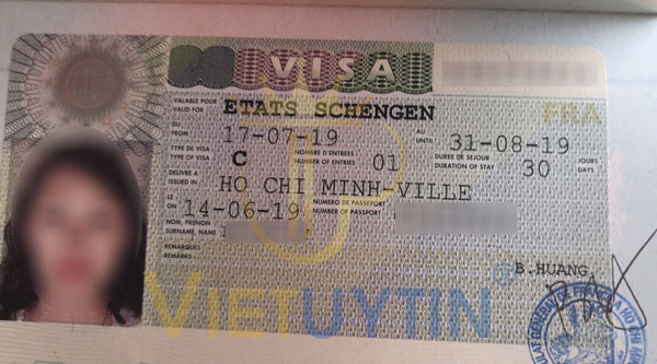 Visa du lịch Pháp của chị Ngọc