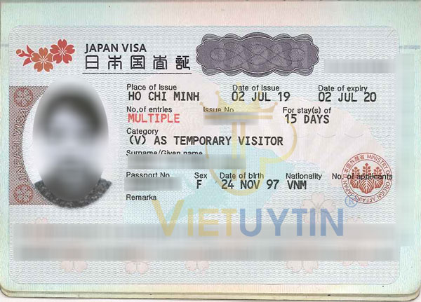 Visa du lịch Nhật Bản của Bảo Châu