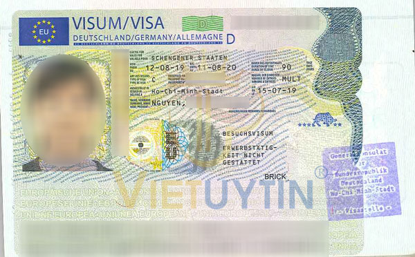 Visa du lịch Đức của chị Nga