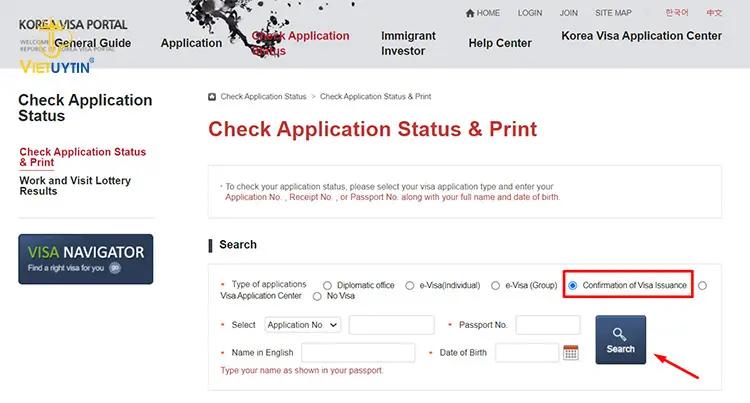 Kiểm tra kết quả visa khi sử dụng công ty cung cấp dịch vụ hoặc nhờ người thân xin hộ