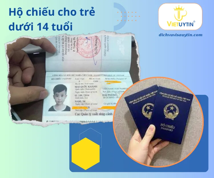 Quy trình làm hộ chiếu cho trẻ em dưới 14 tuổi