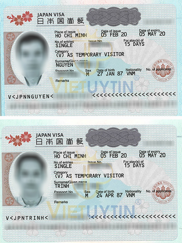Visa công tác Nhật Bản của anh Hùng và anh Vũ