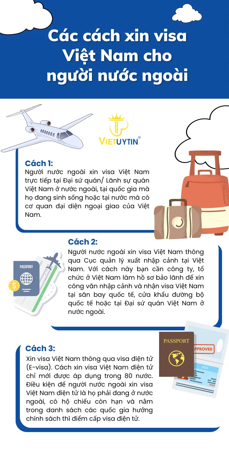 Các cách xin visa Việt Nam cho người nước ngoài