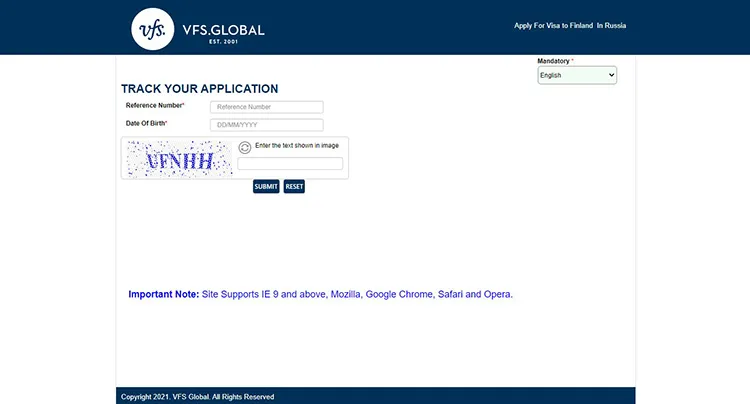 kiểm tra visa Úc online khi nộp hồ sơ qua VFS Global