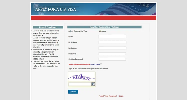Hướng dẫn đặt lịch hẹn phỏng vấn visa Mỹ 1