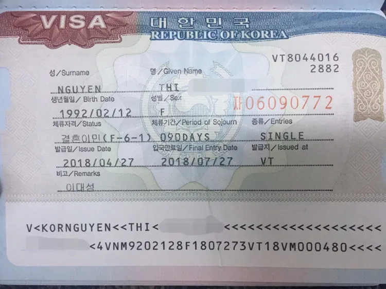 Khái niệm Visa kết hôn Hàn Quốc