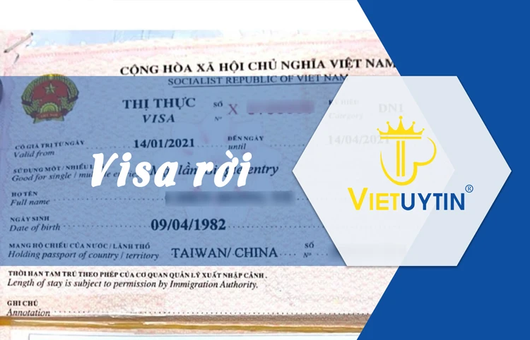 Visa rời là gì? Thông tin trên visa rời