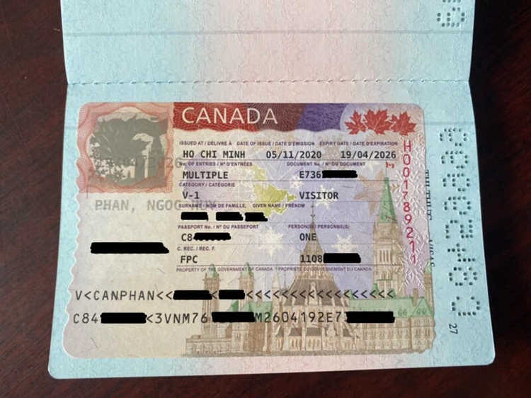 Lệ phí xin visa du lịch Canada