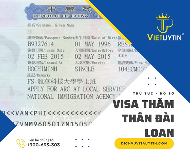 visa thăm thân đài loan