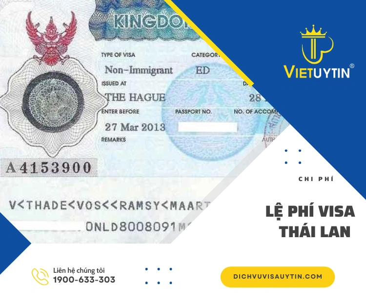 Cập nhật mới nhất: Làm visa đi Thái Lan hết bao nhiêu tiền?
