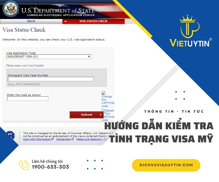 Hướng dẫn kiểm tra tình trạng visa Mỹ chuẩn nhất