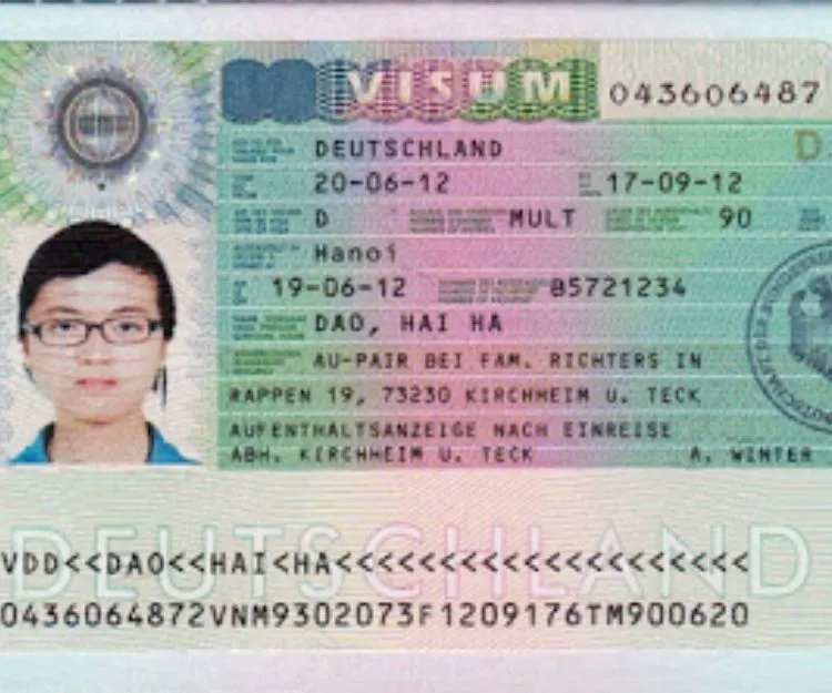 Visa Đức công tác